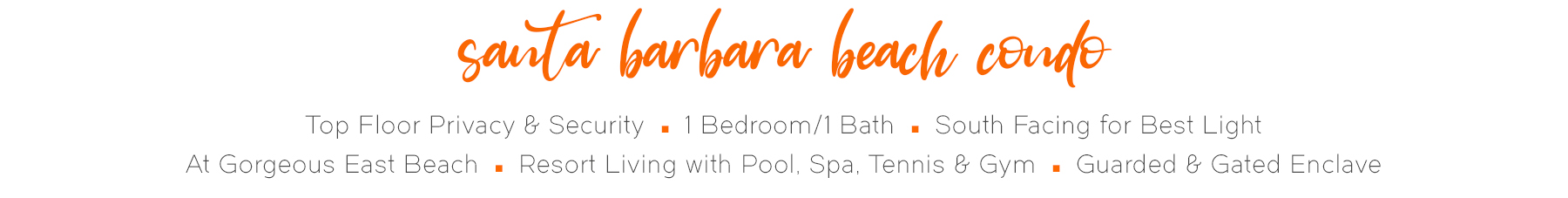 Santa Barbara beach condo