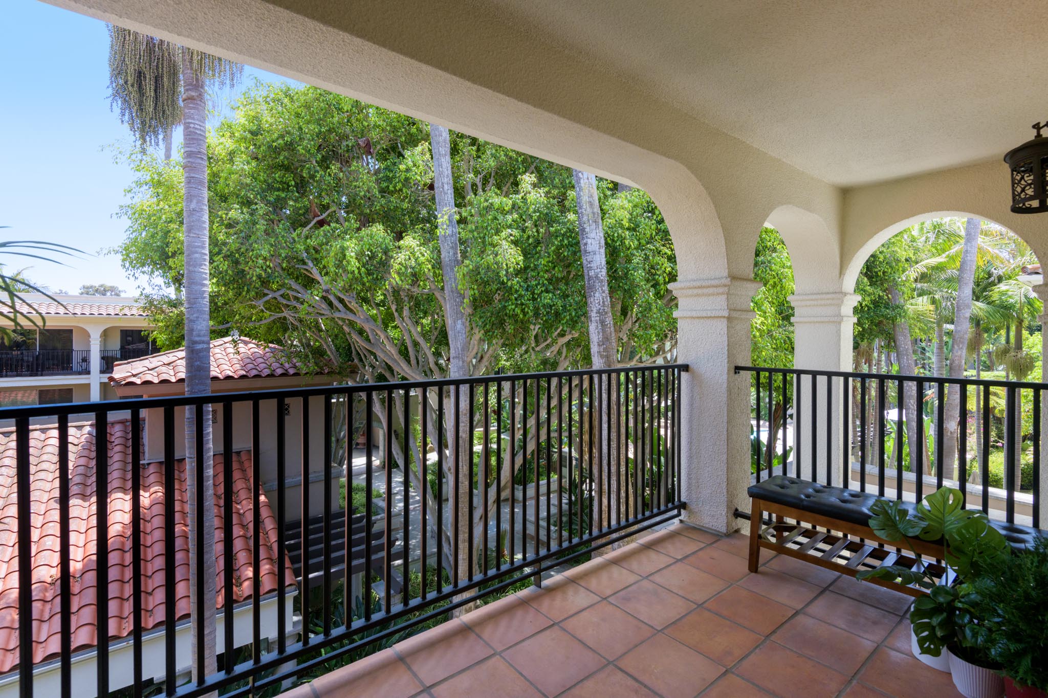 South facing balcony
