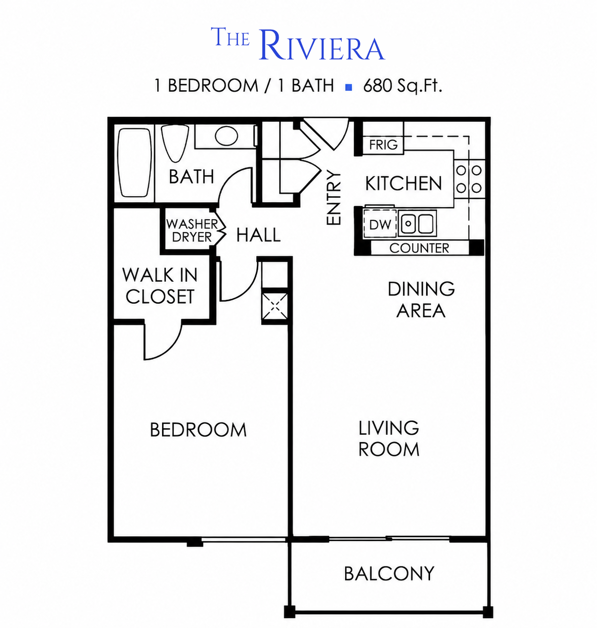 The Riviera floorplan